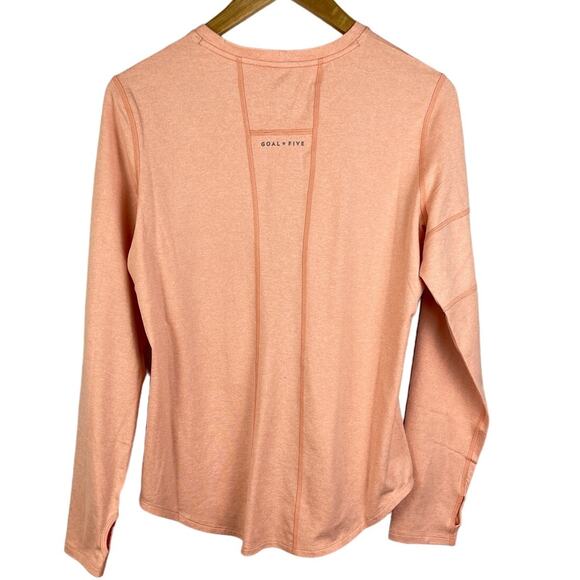 Goal‎ Five Luxe Faded Rose Foudy Women's Longsleeve Workout Top Size Medium - Picture 4 of 9